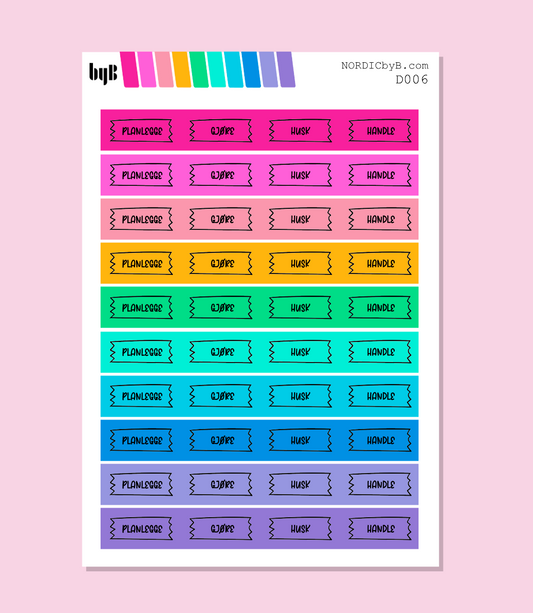 Colorful Doodle Icons - ORD