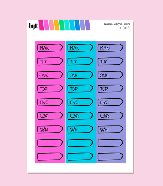 Colorful Doodle Icons - DAGER