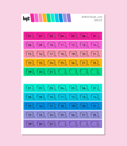 Colorful Doodle Icons - DATOER x 2