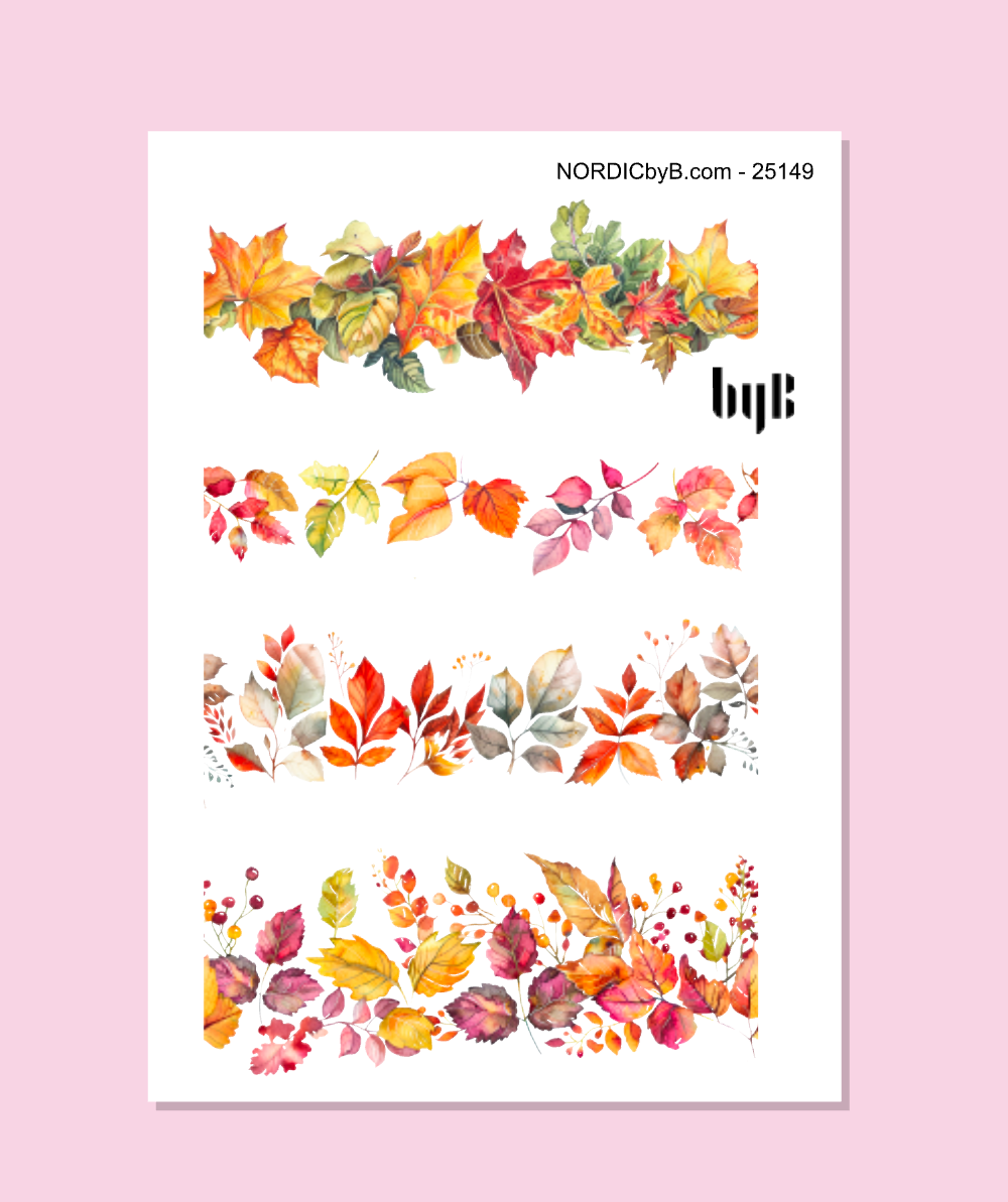 AUTUMN LEAVES STICKER SHEETS 1-8