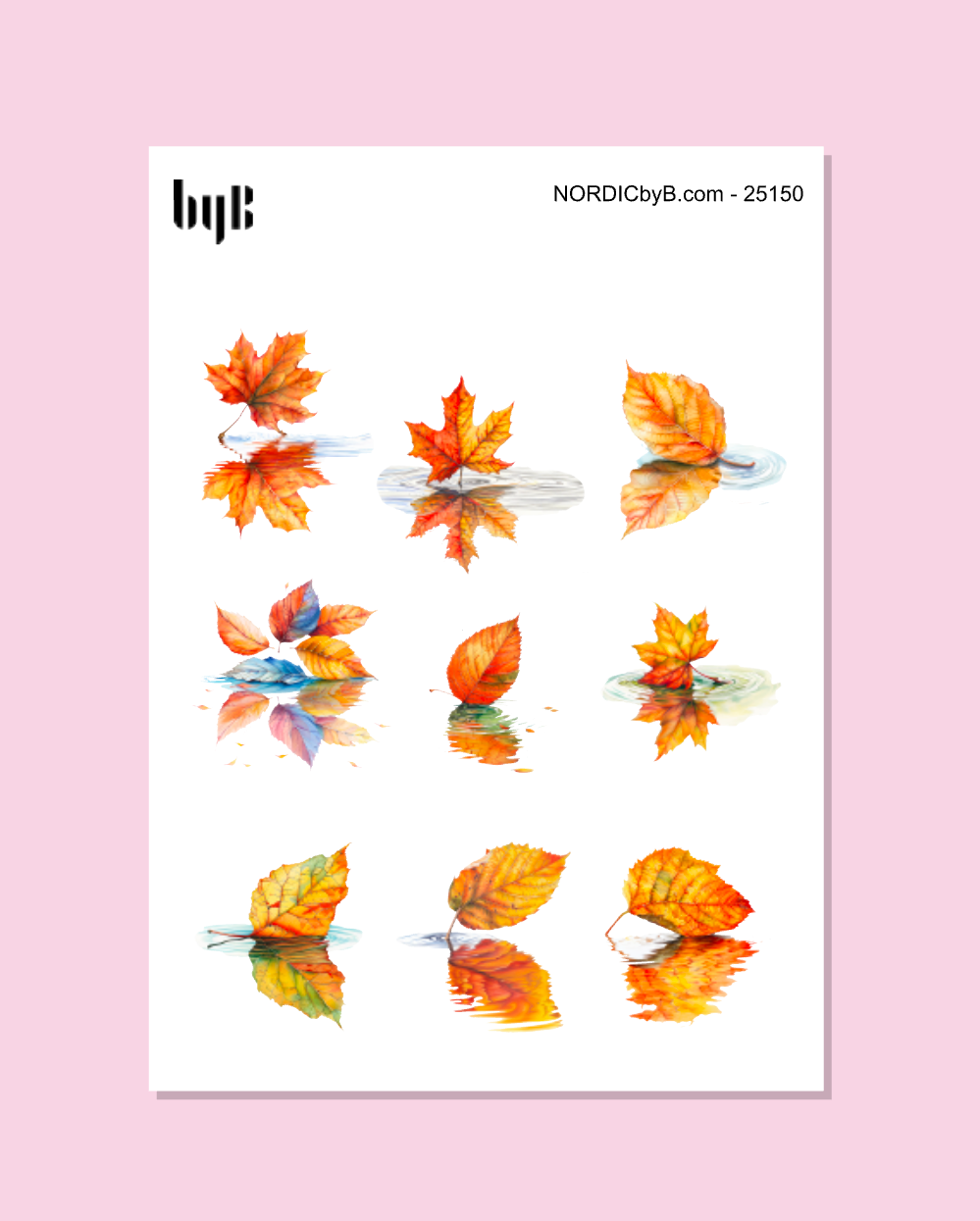 AUTUMN LEAVES STICKER SHEETS 1-8
