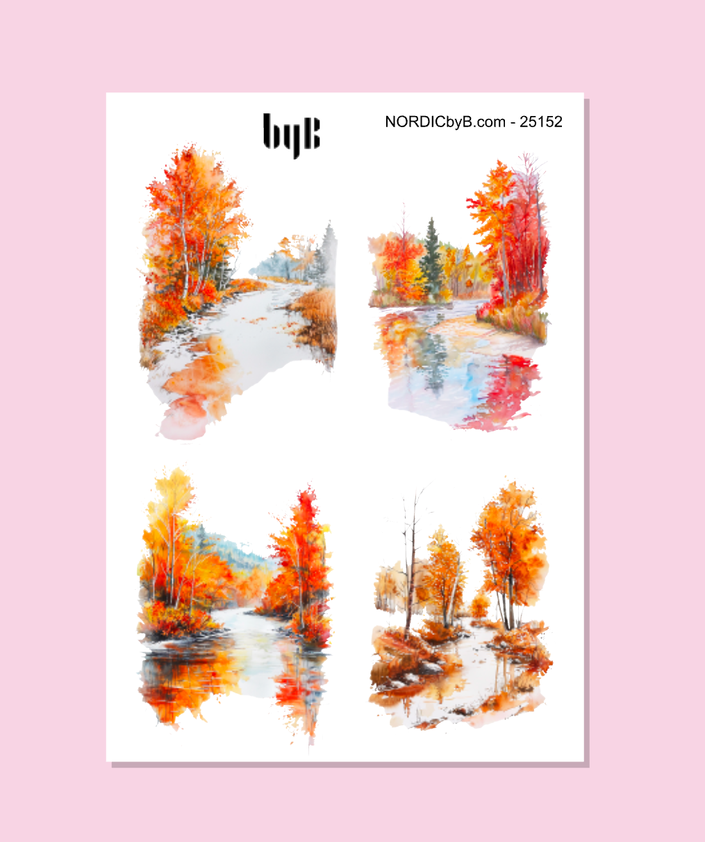 AUTUMN LEAVES STICKER SHEETS 1-8