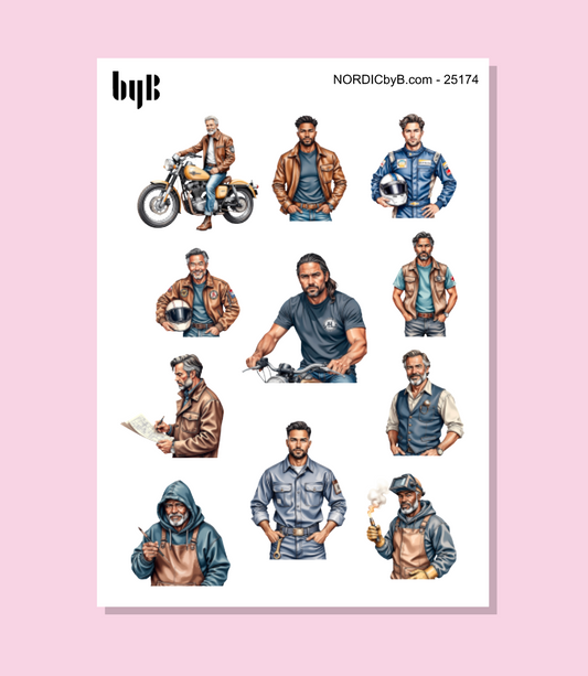 Man World Sticker Sheet