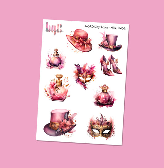 Pink Party Sticker Sheet