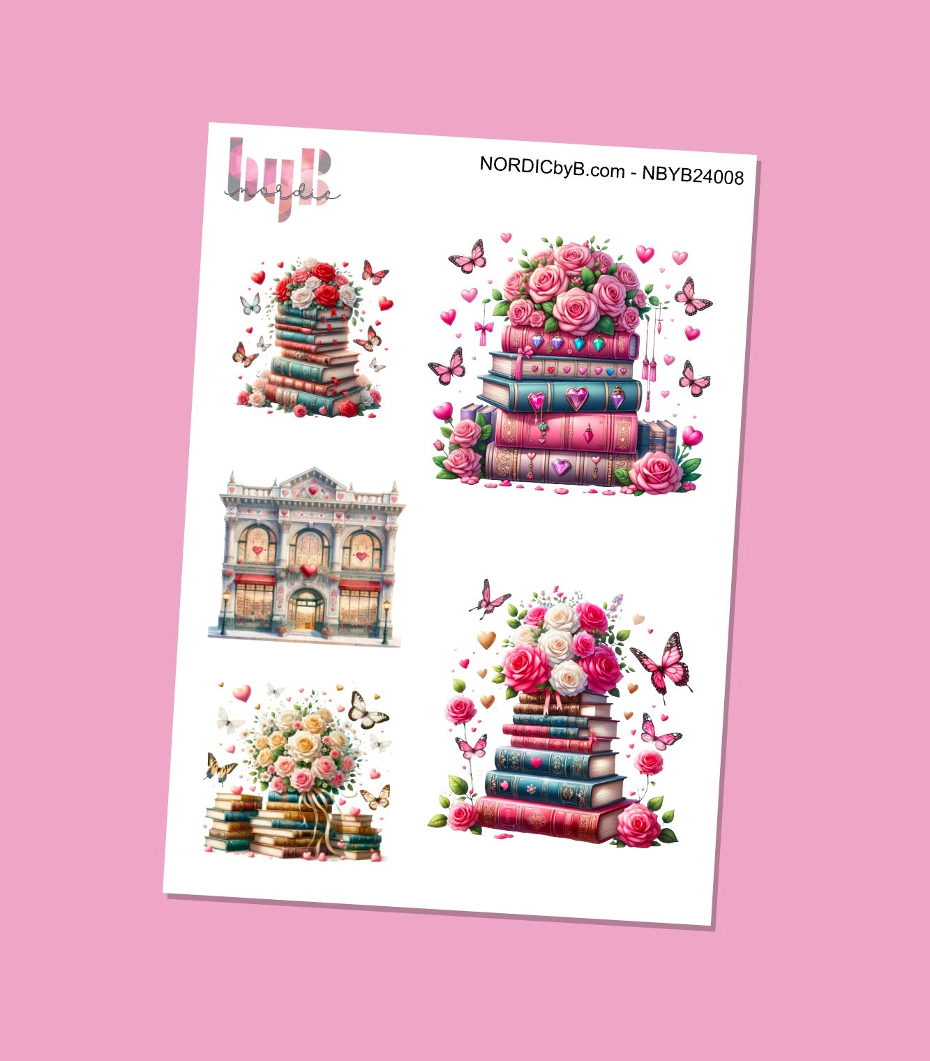 BookLove Sticker Sheet