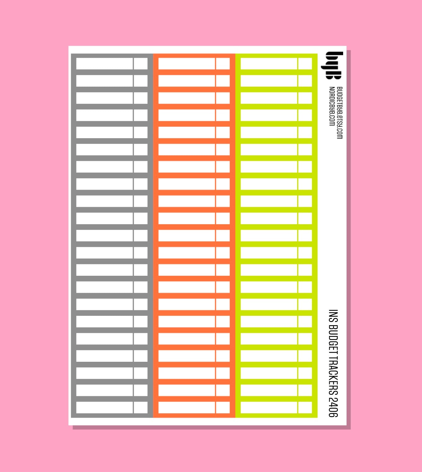 2406 BUDGET TRACKERS