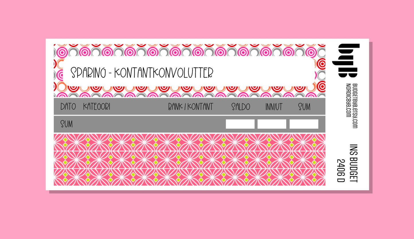 2406 D) SPARING BANK/KONTANT