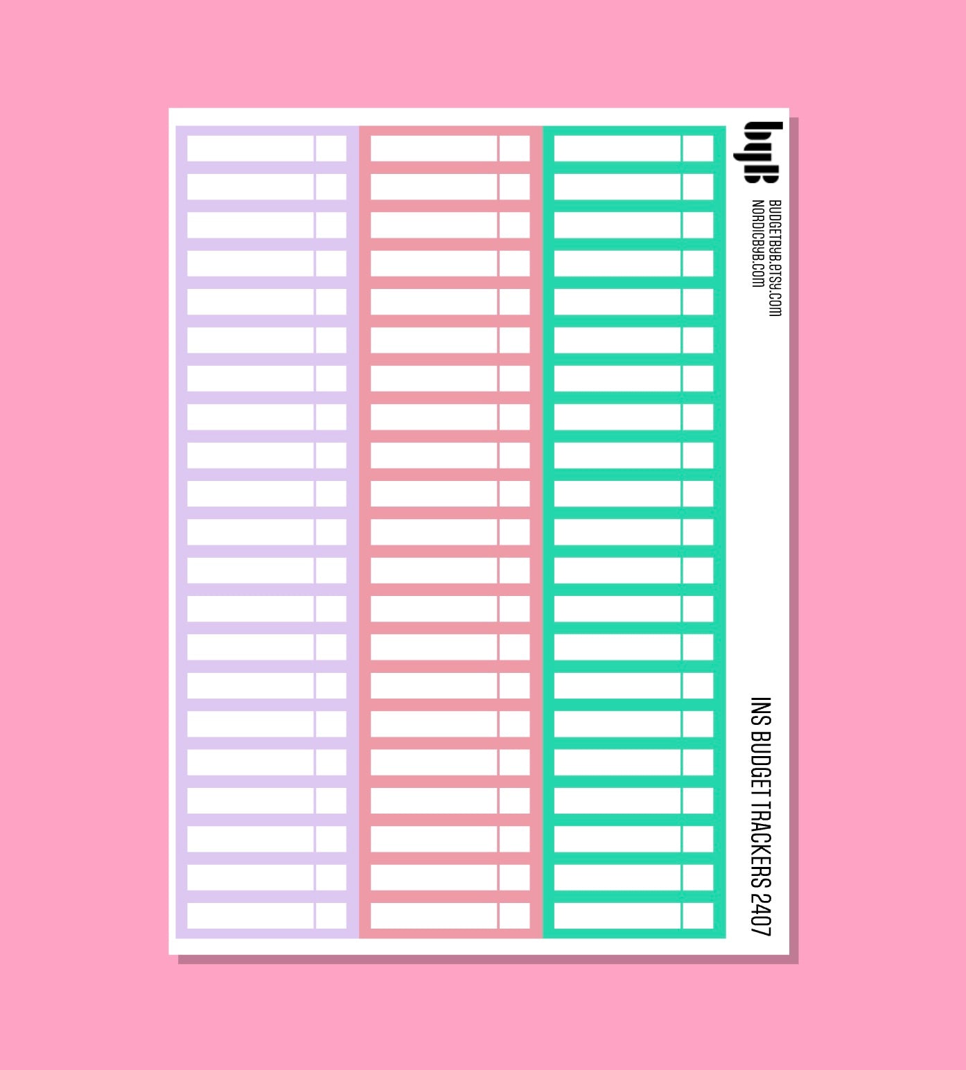 2407 BUDGET TRACKERS