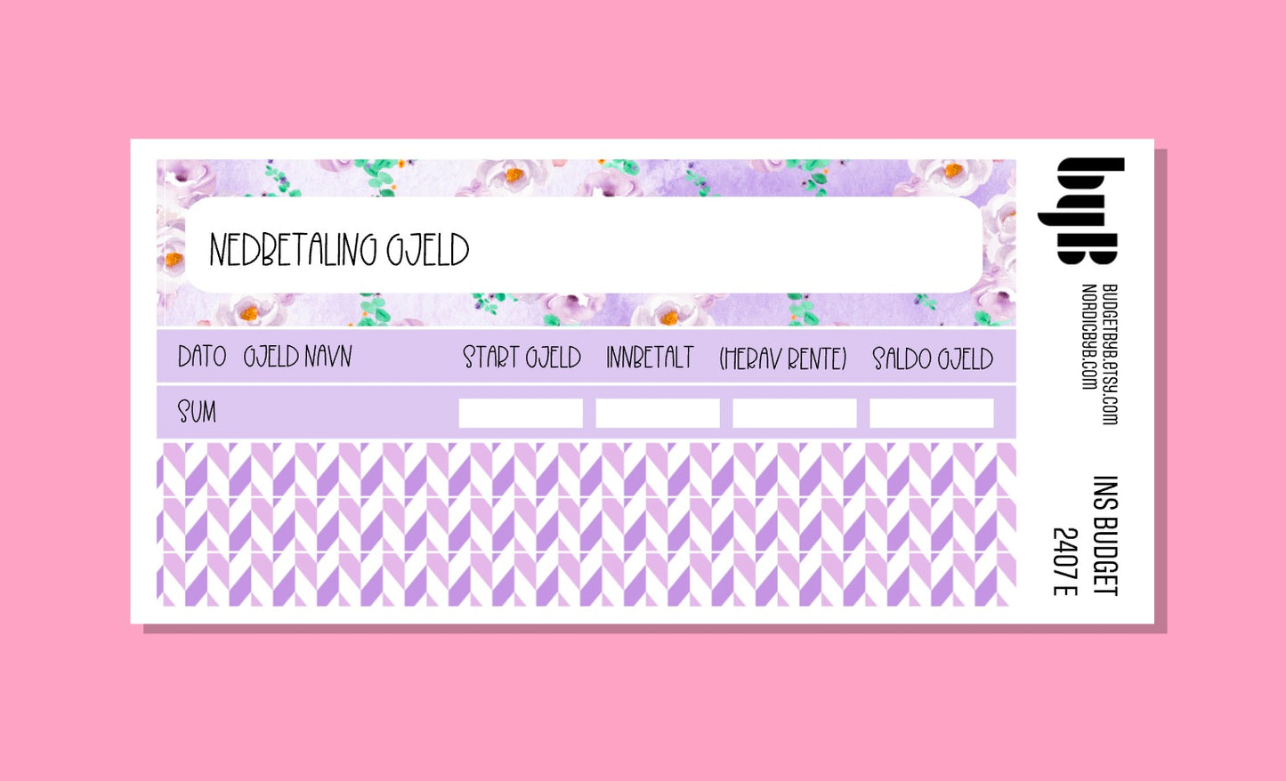 2407 E) NEDBETALING GJELD