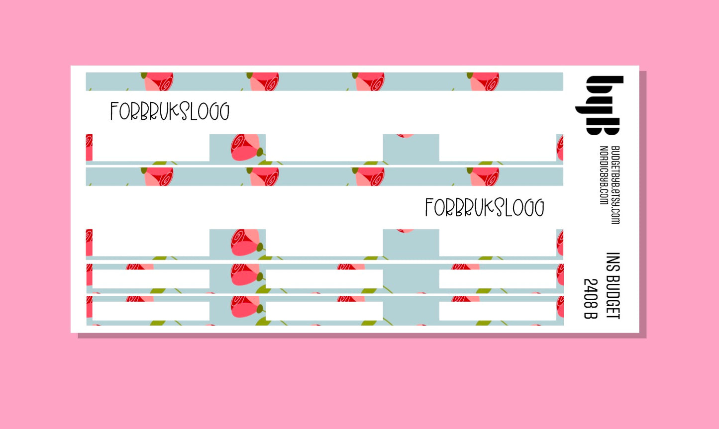 2408 B) FORBRUKSLOGG