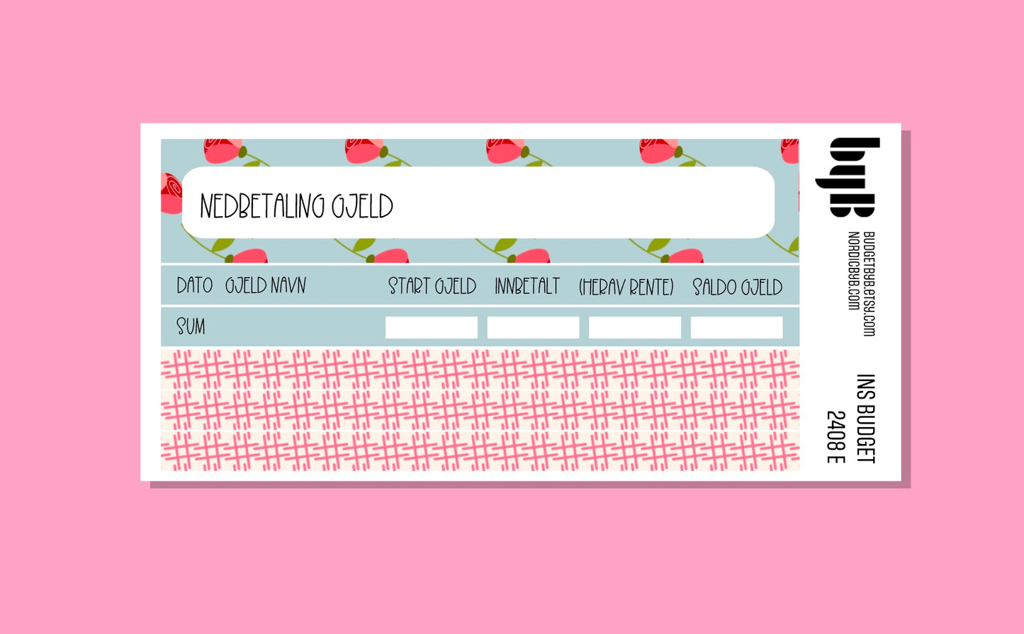 2408 E) NEDBETALING GJELD