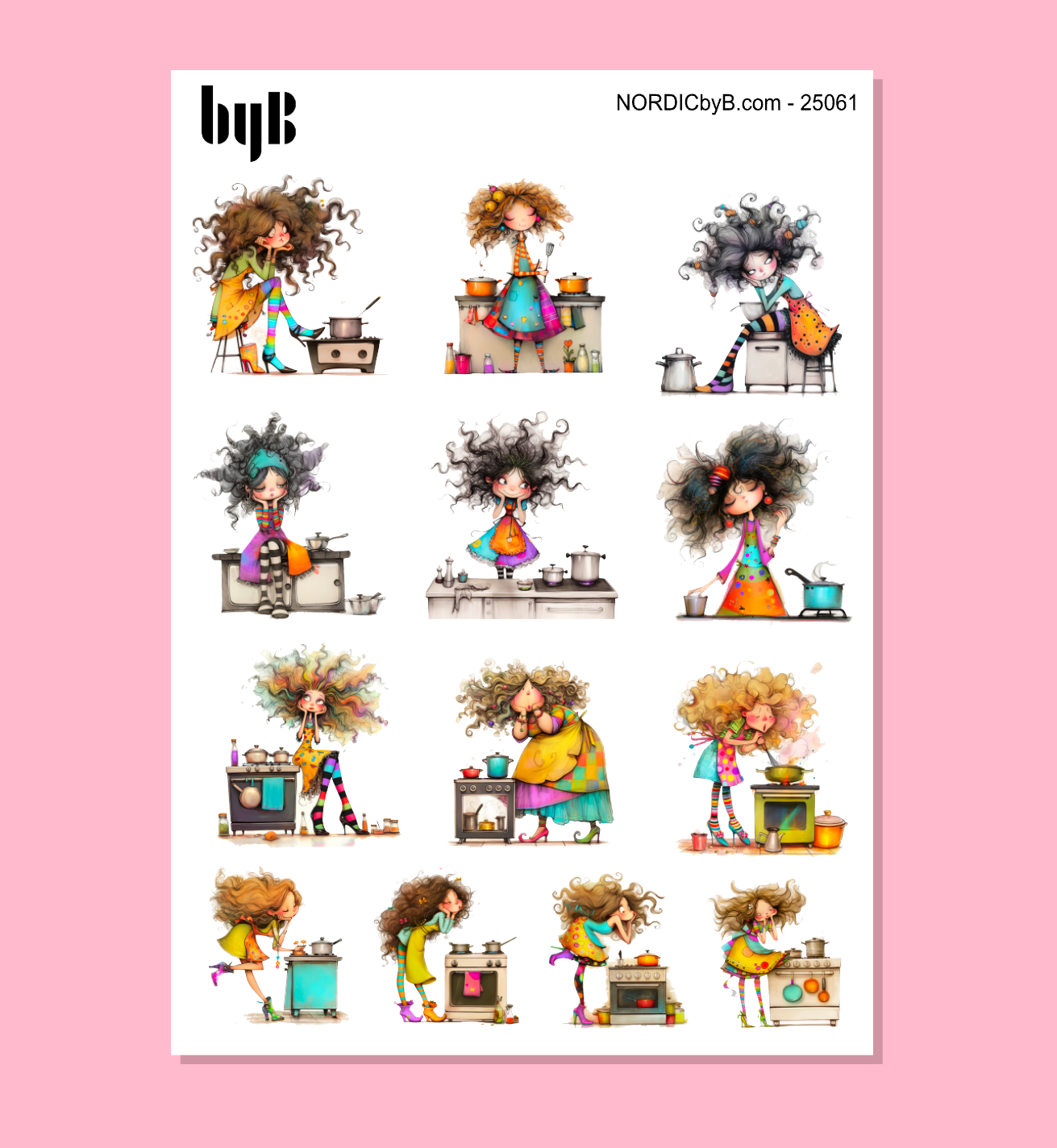 Quirky Homelife Sticker Sheet