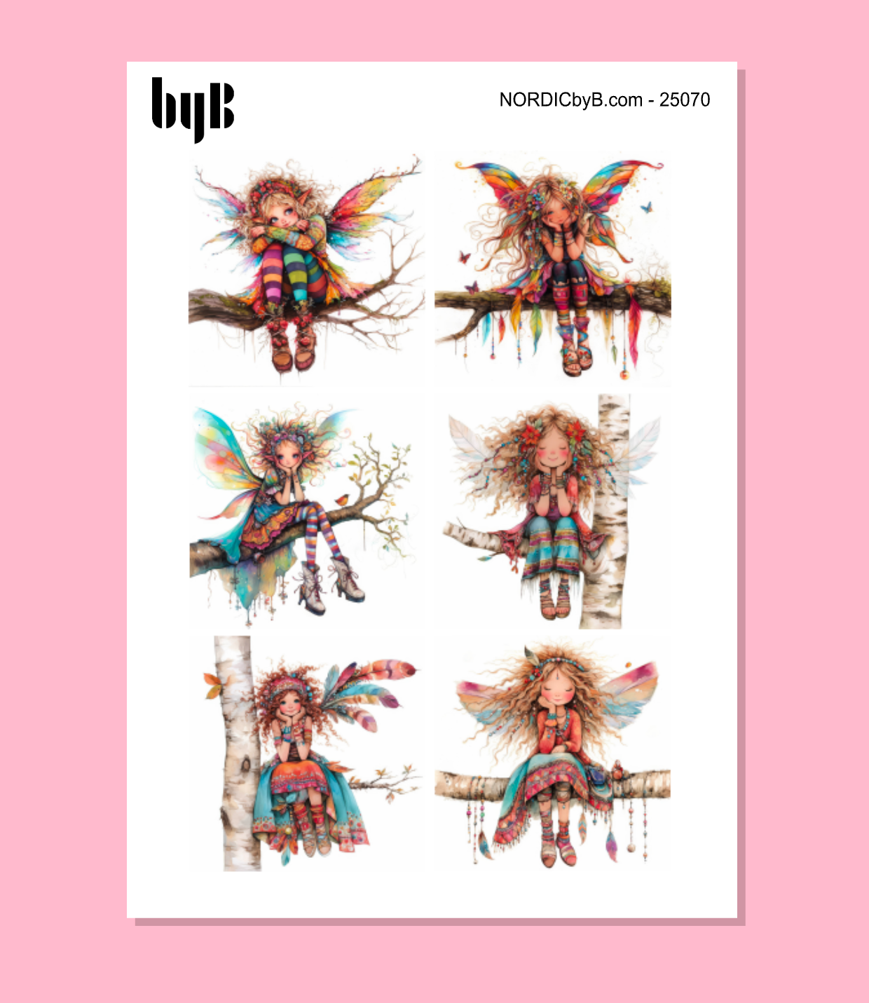 Quirky Fairy Sticker Sheet