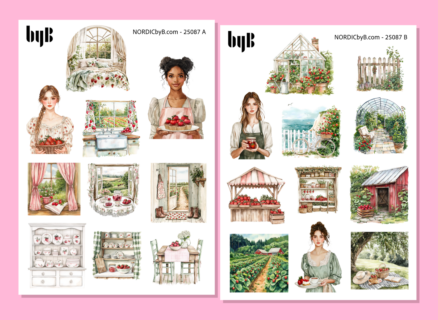 2 Garden Sticker Sheets
