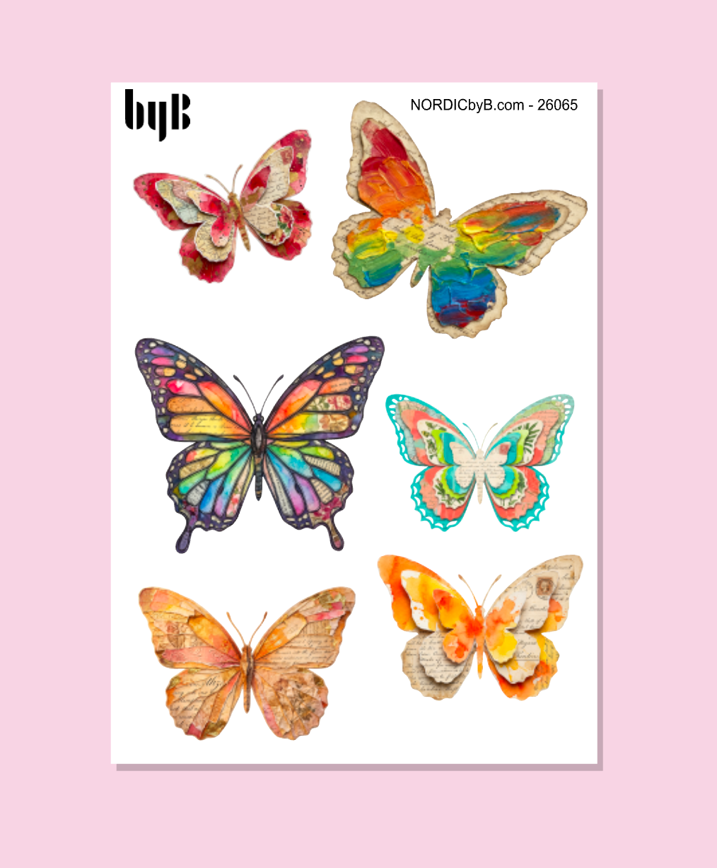 MixedMedia Butterflies - Sticker Sheet