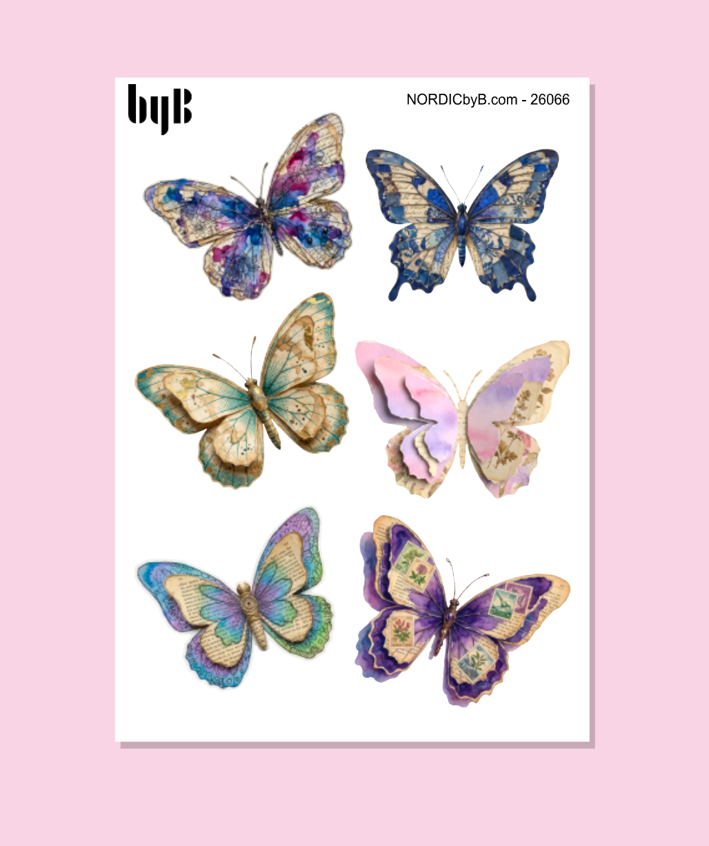 MixedMedia Butterflies - Sticker Sheet