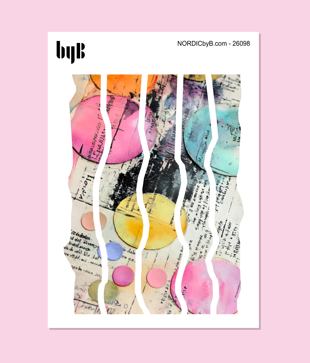 Deco Ripped Strips - Sticker Sheet