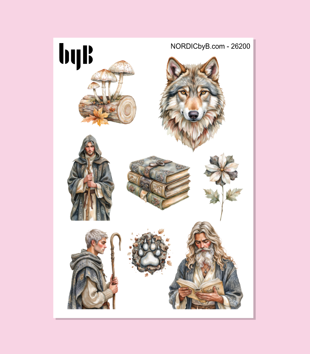 Ancient Wolf Stickers