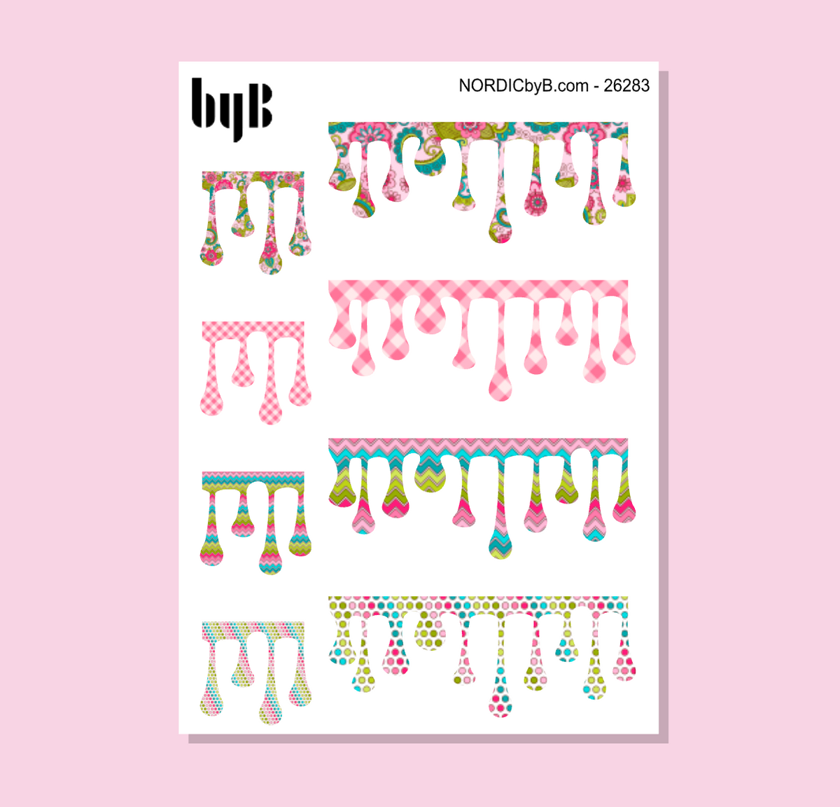 Colorful Drips Washi Stickers