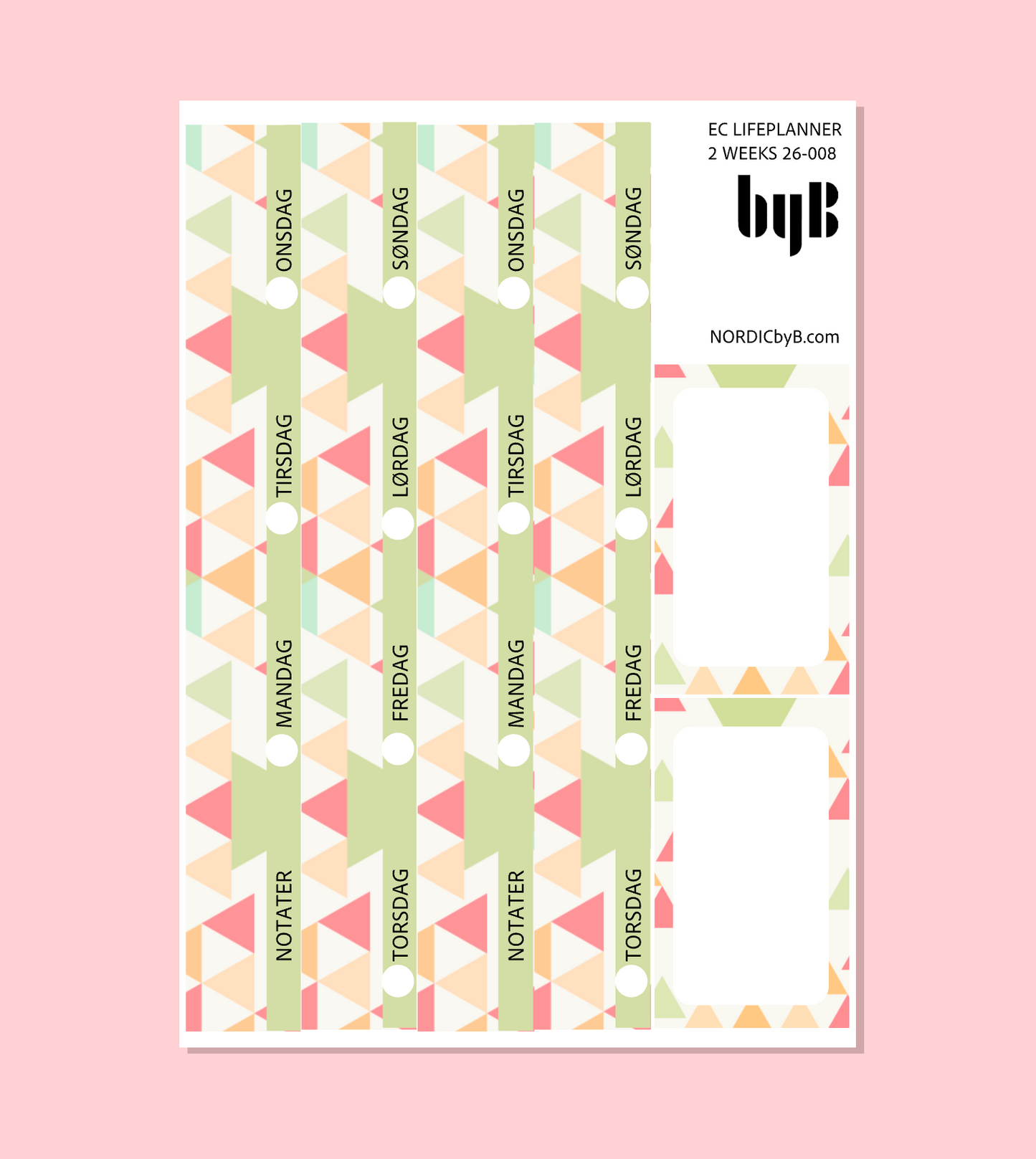 EC LIFEPLANNER WEEKS PAGE (2 weeks) LP W 26-008