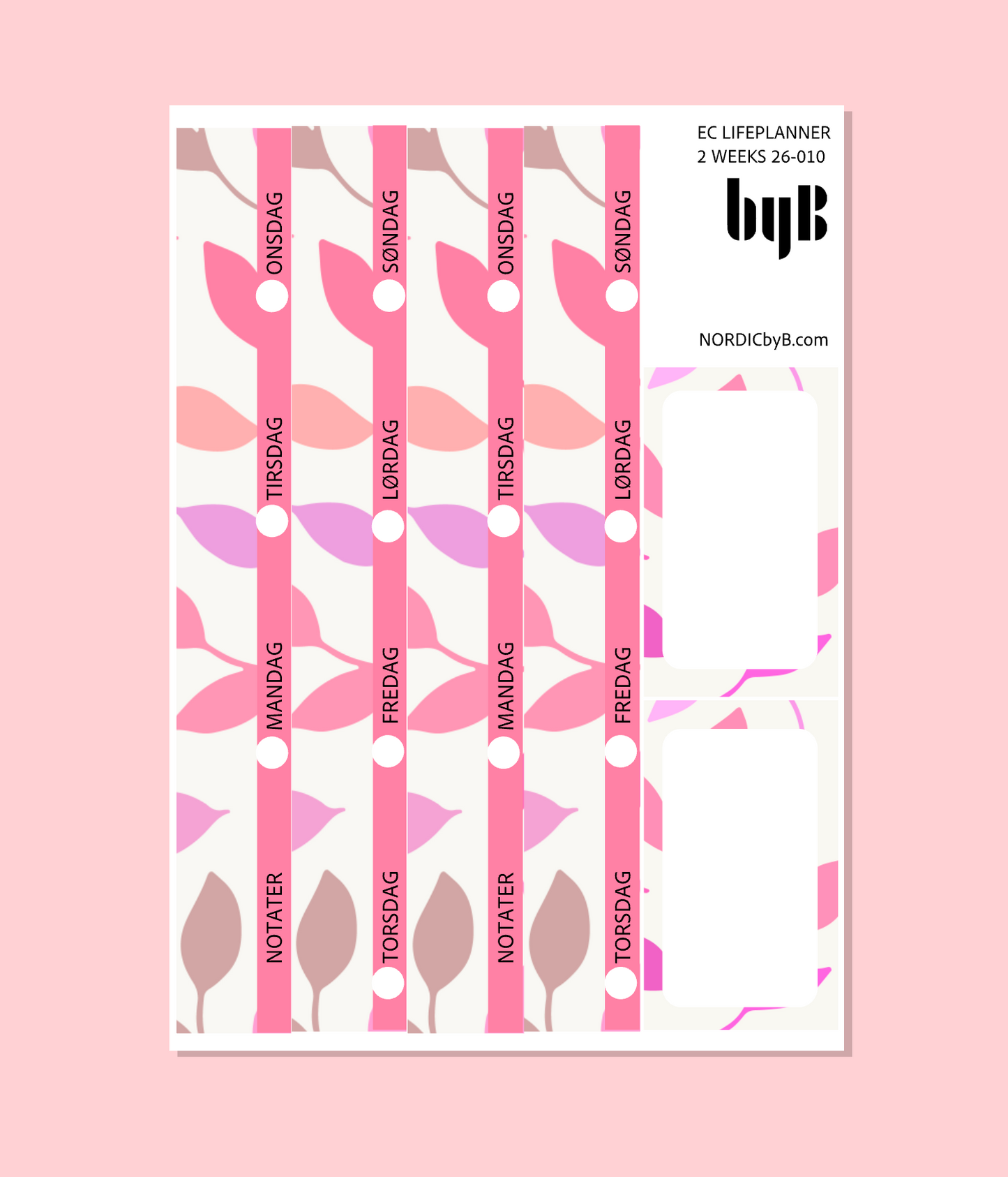 EC LIFEPLANNER WEEKS PAGE (2 weeks) LP W 26-010