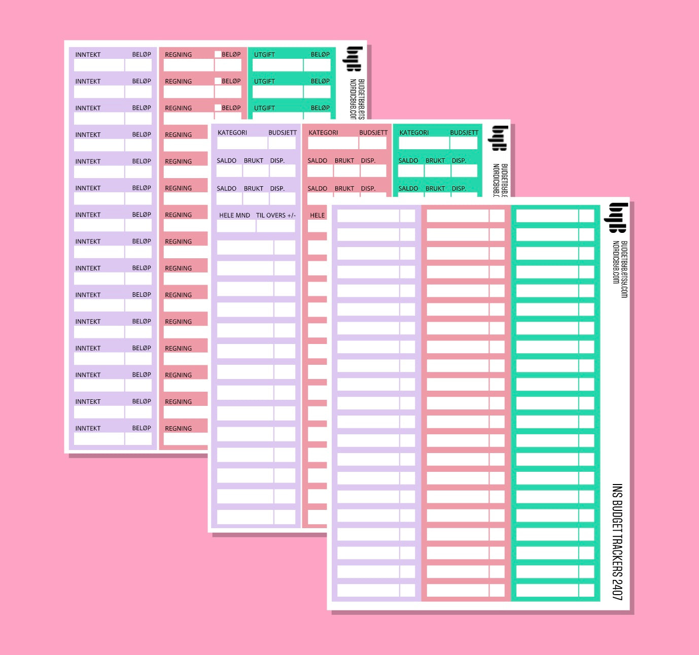 2407 KITS 9, 8, 5 or 3 SHEETS