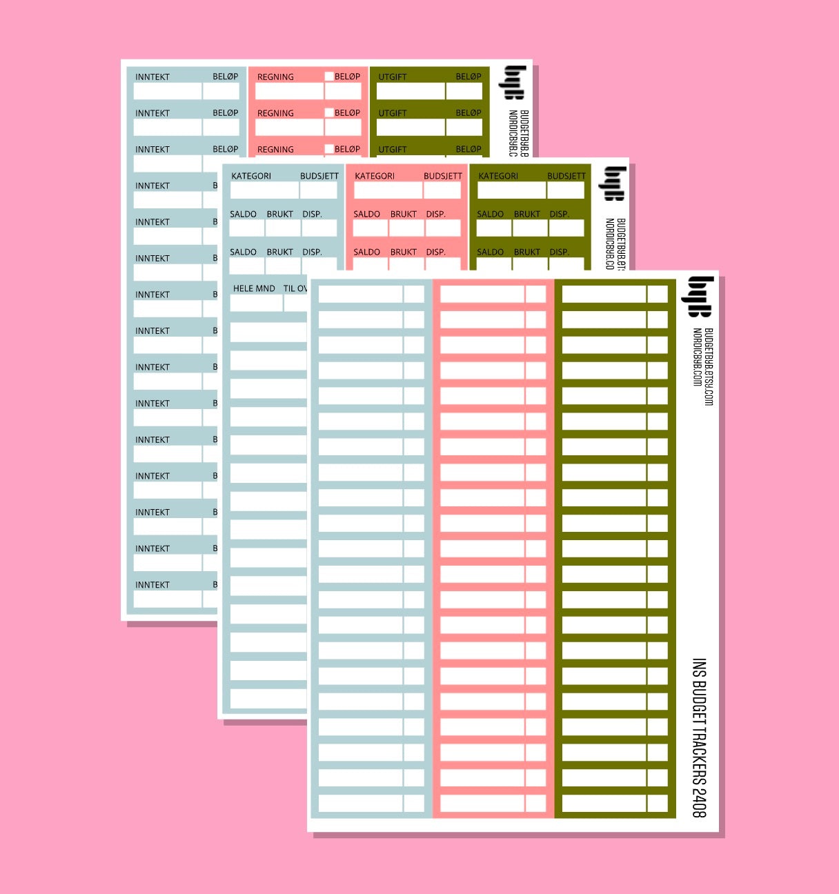 2408 KITS 9, 8, 5 or 3 SHEETS