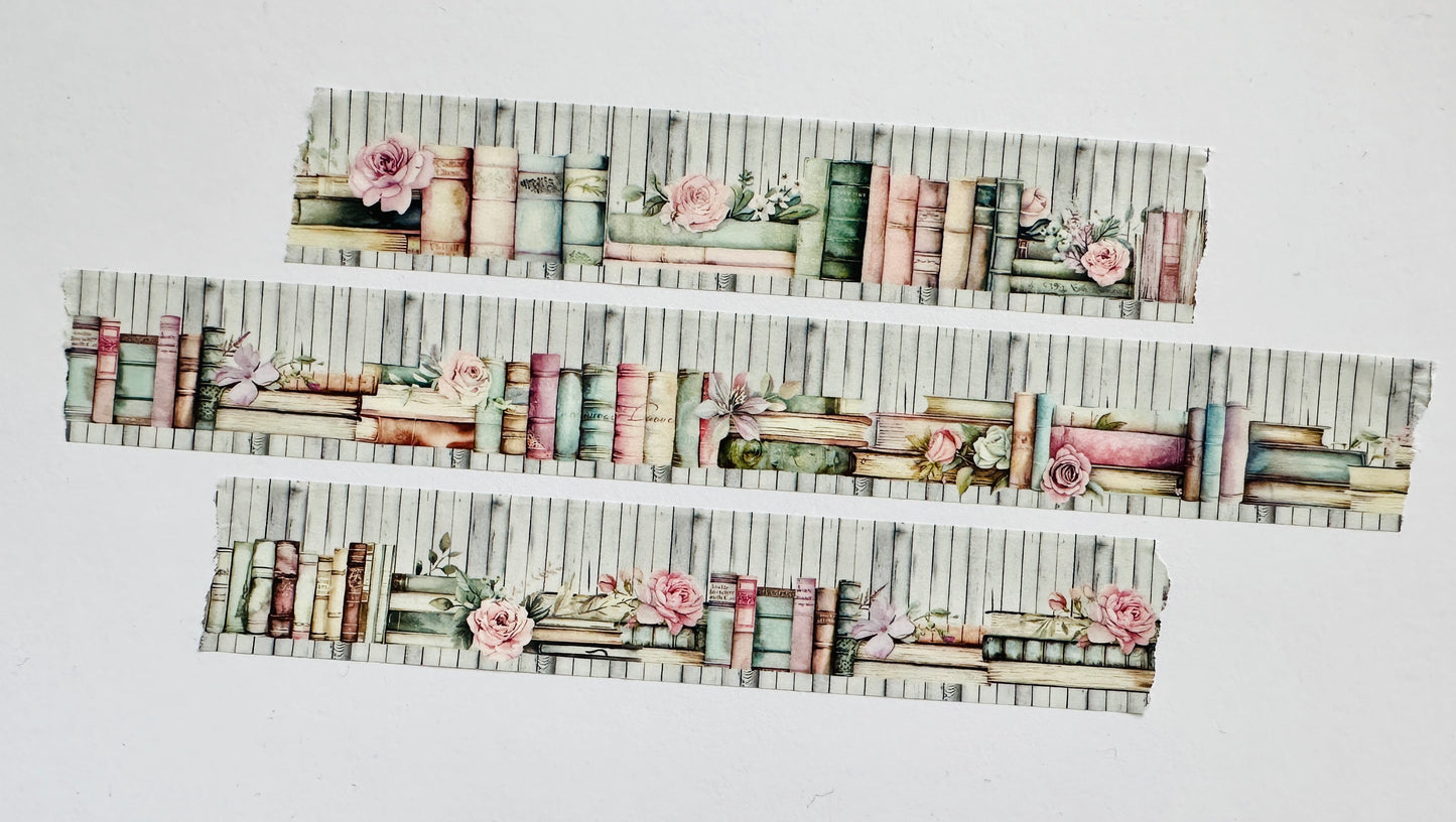 BOOK SHELF WASHI TAPE 2 cm x 100 cm