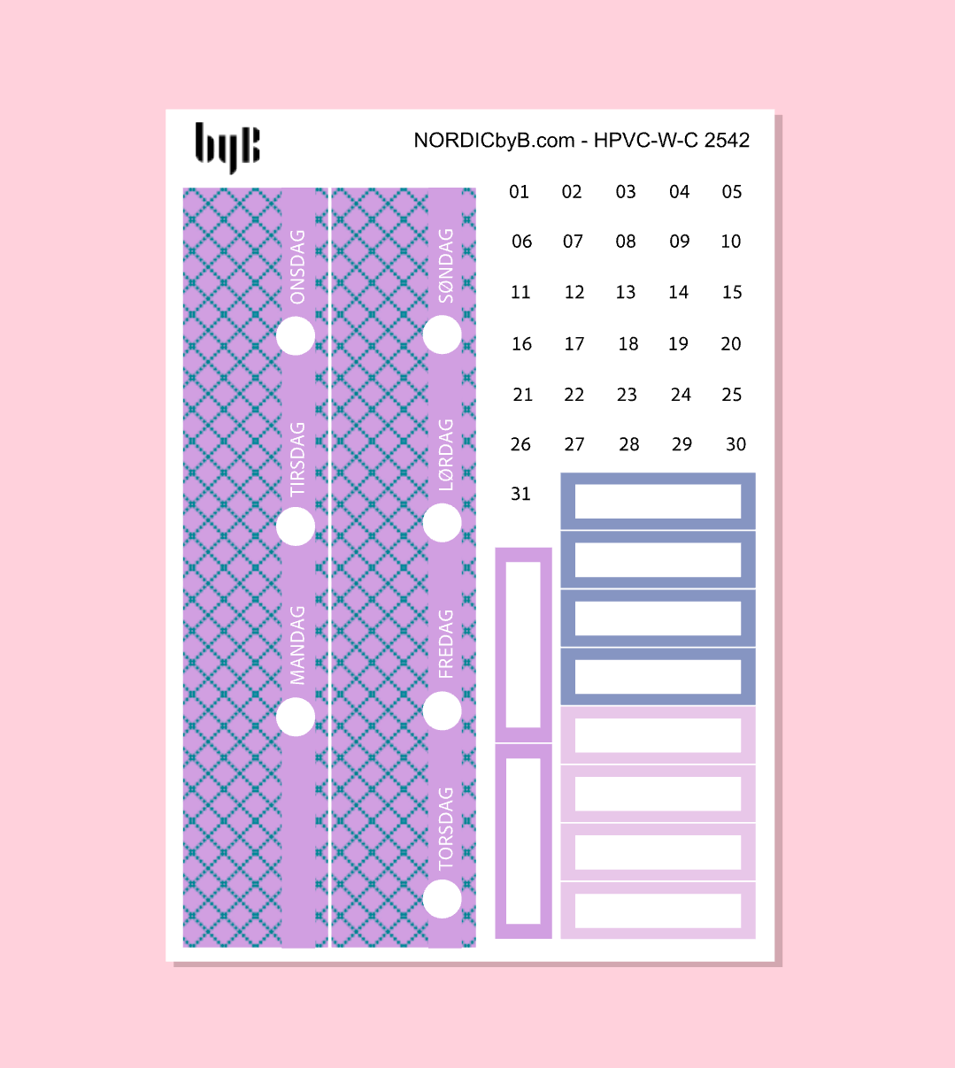 KIT 2542 WEEKLY PAGES - HAPPY PLANNER CL.VERT.