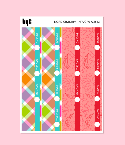 KIT 2543 WEEKLY PAGES - HAPPY PLANNER CL.VERT.