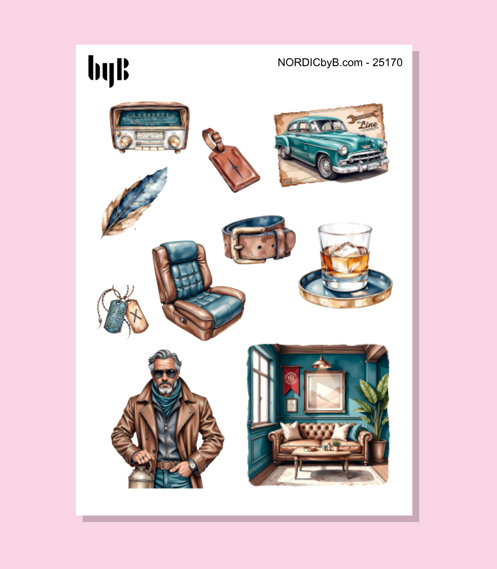 Man World Sticker Sheet