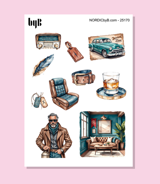 Man World Sticker Sheet
