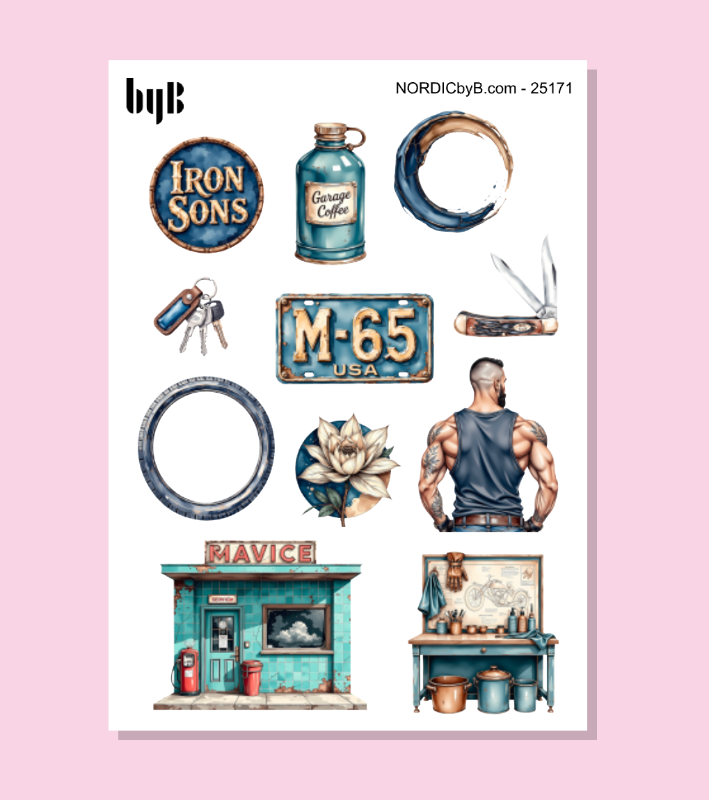 Man World Sticker Sheet