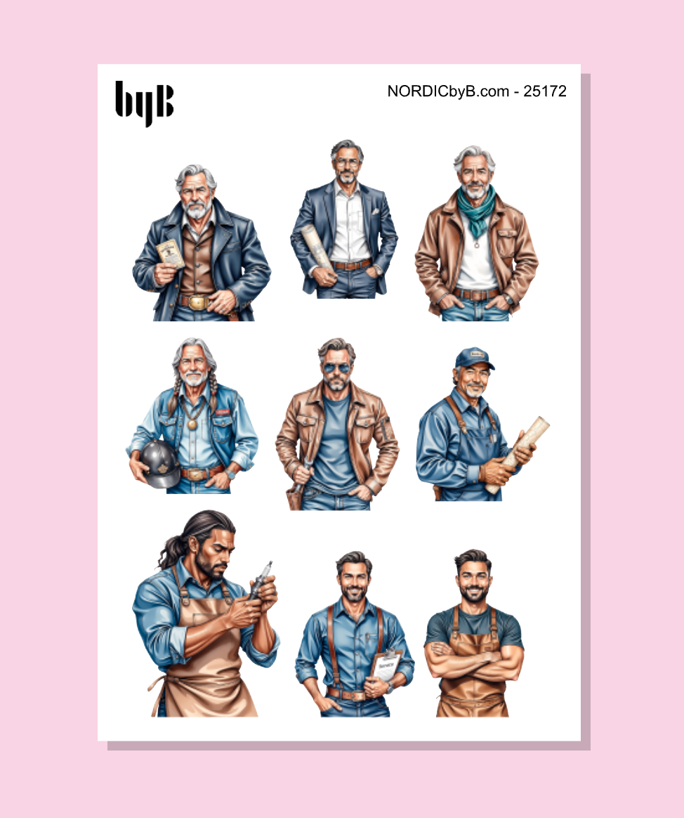 Man World Sticker Sheet