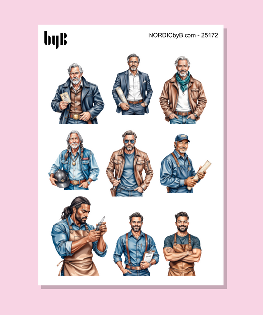 Man World Sticker Sheet