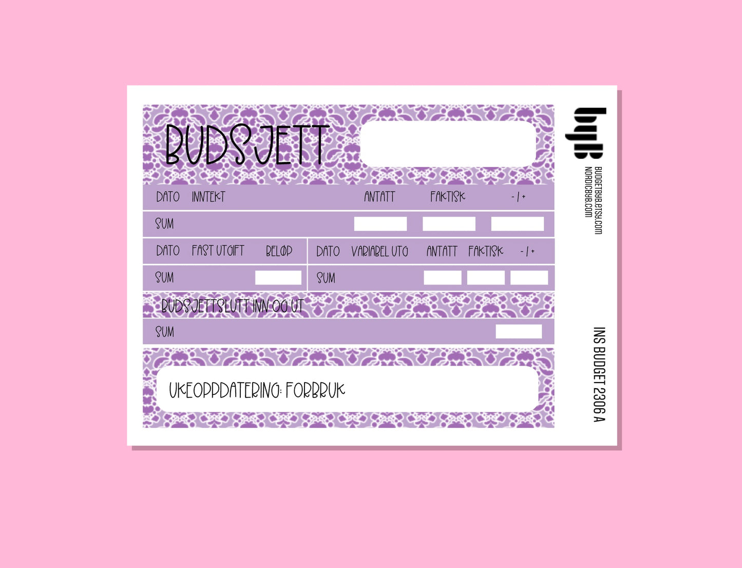 2306 INSIGHTbyB Budget Kit