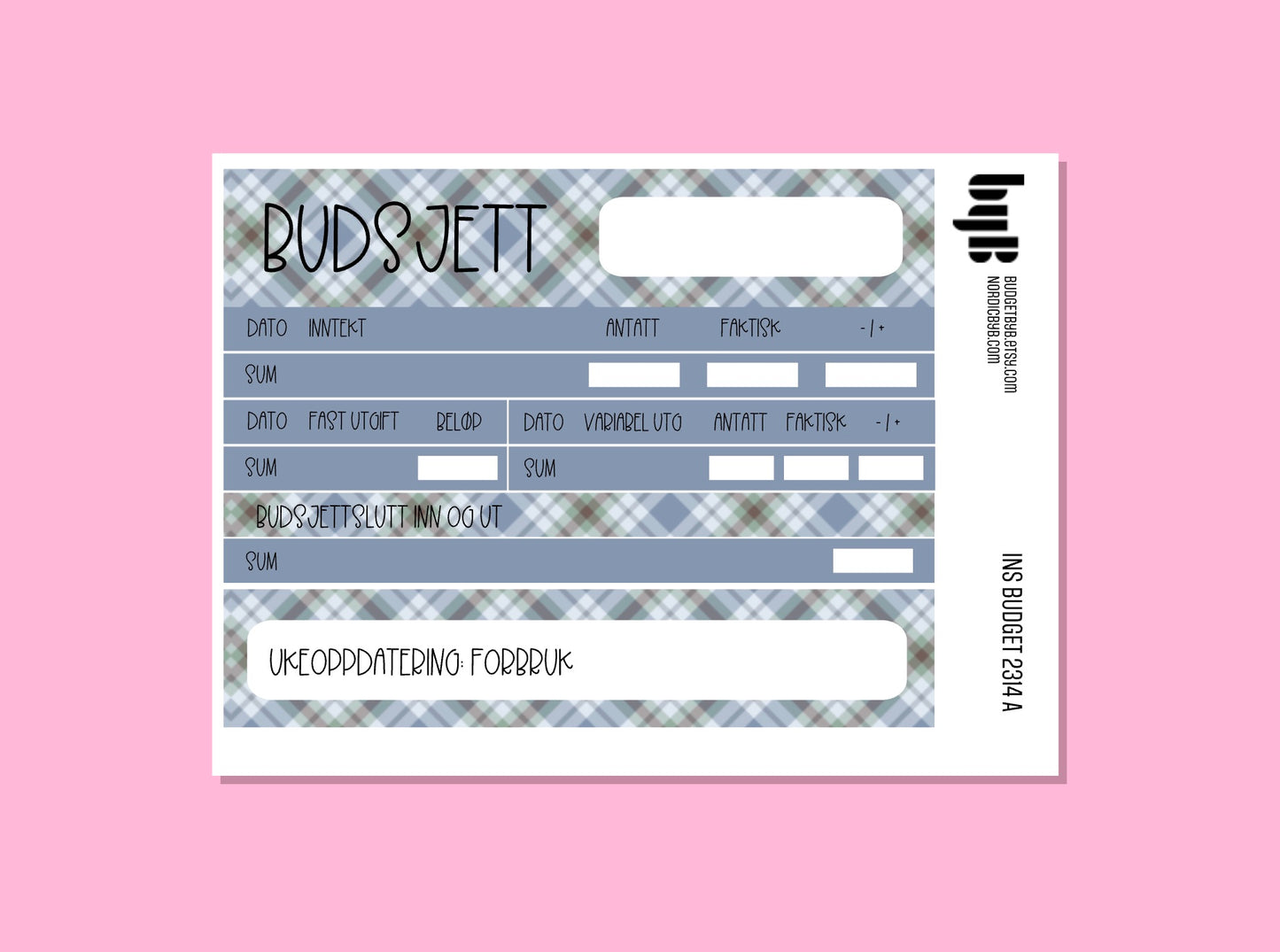 2314 INSIGHTbyB Budget Kit