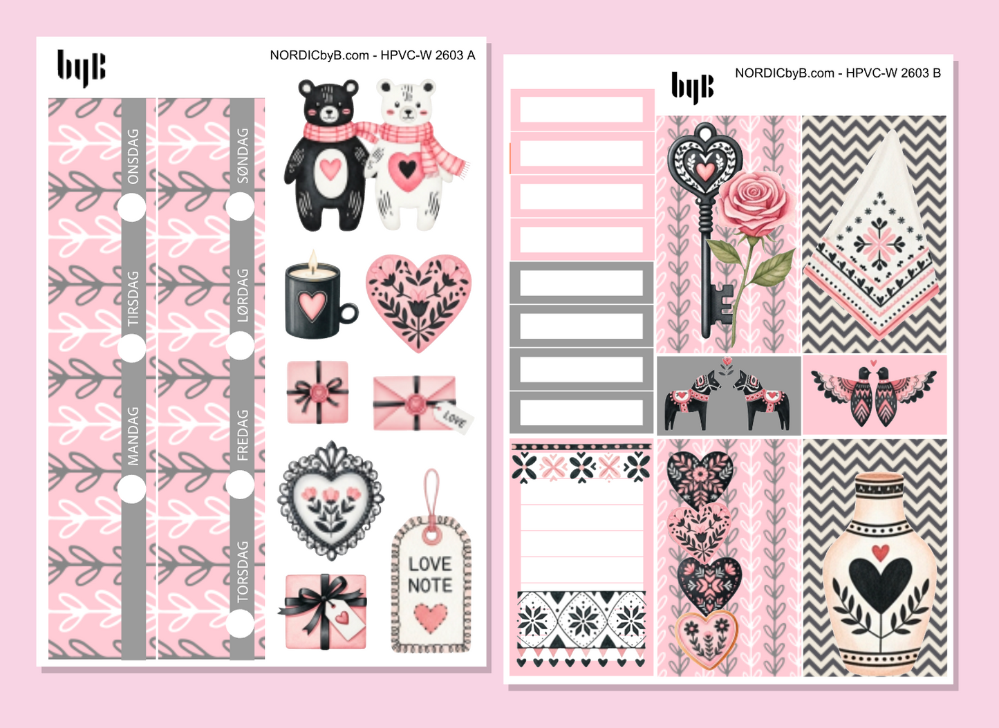 KIT 2603 - 2 SHEET KIT - HAPPY PLANNER CL.VERT.