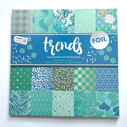 30,5 x 30,5 cm 30 sheets PAPER PAD - design paper (foil effect)