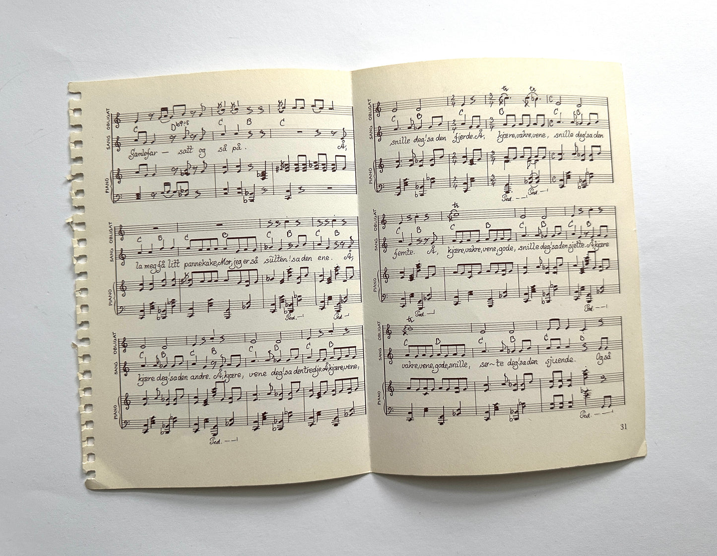 Old Norwegian Fairytale Note Book Paper