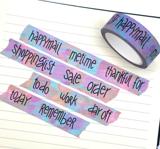 WASHI TAPE - Colorful with Words
