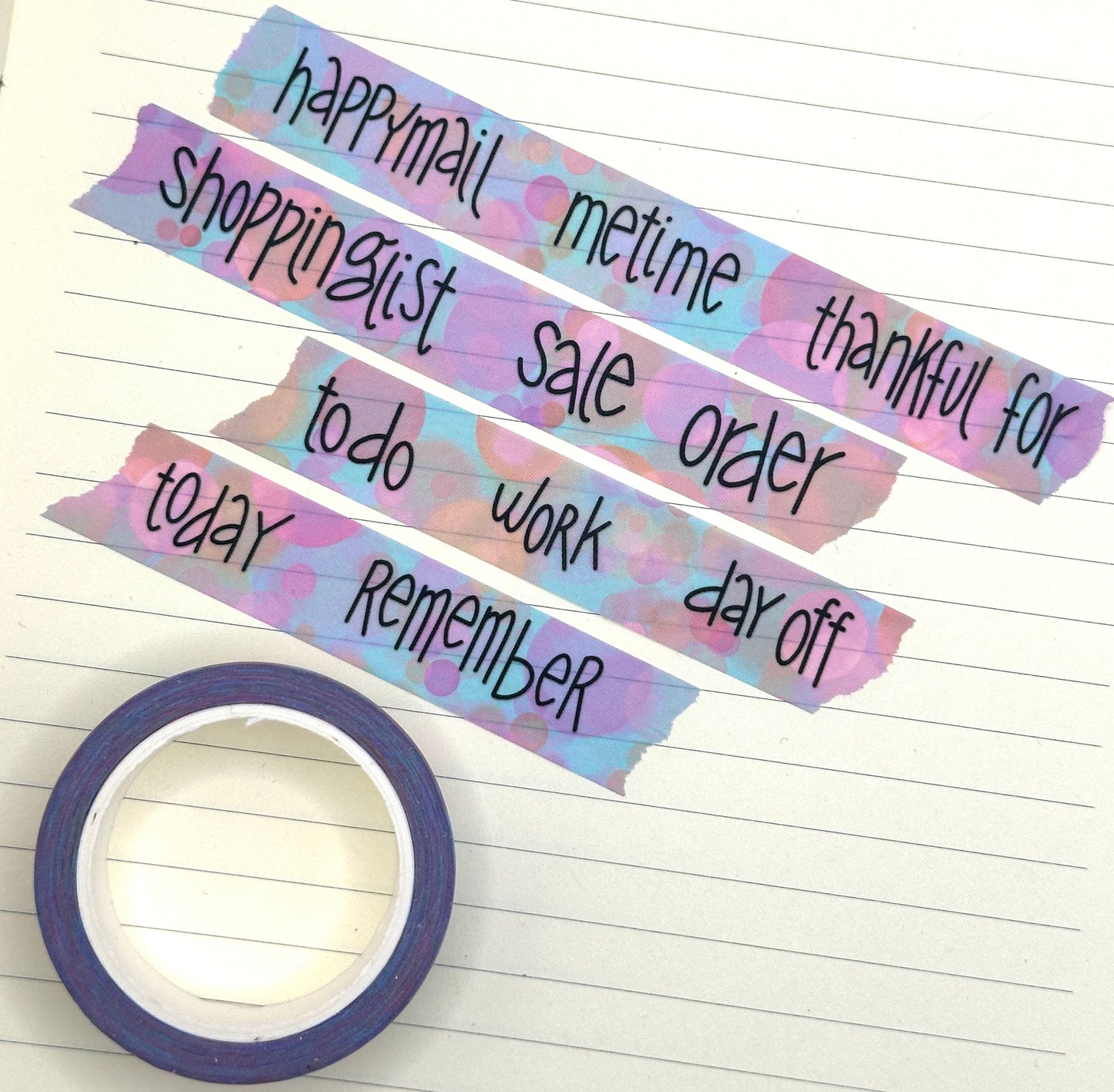 WASHI TAPE - Colorful with Words