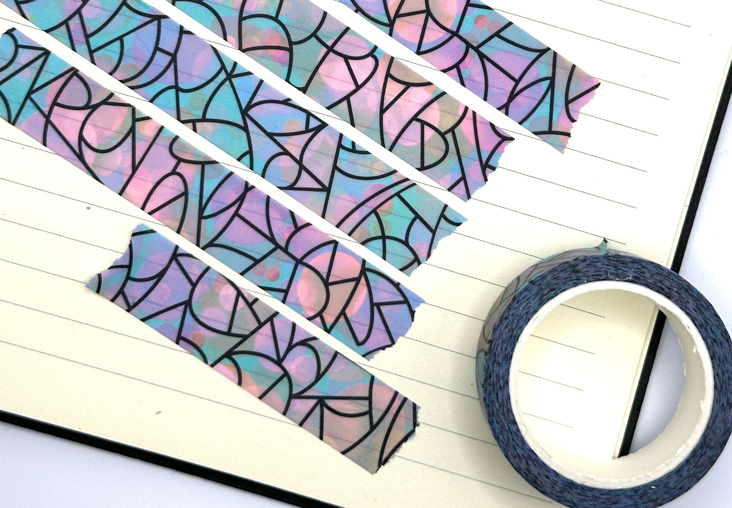 WASHI TAPE - Colorful with black lines