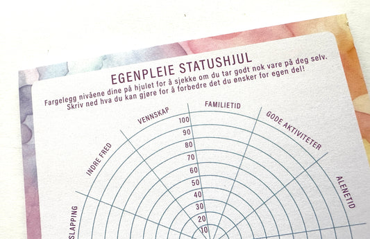 Egenpleie Statushjul A5 blokk