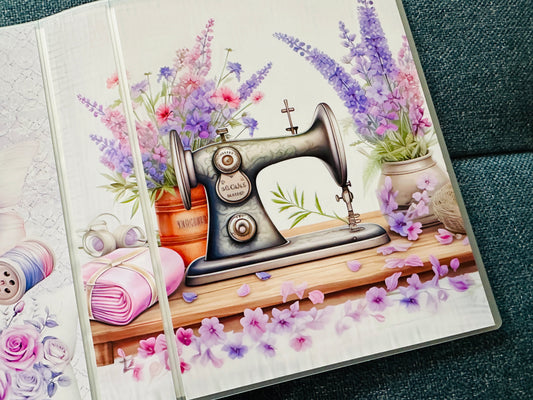 PURPLE SEWING sticker album