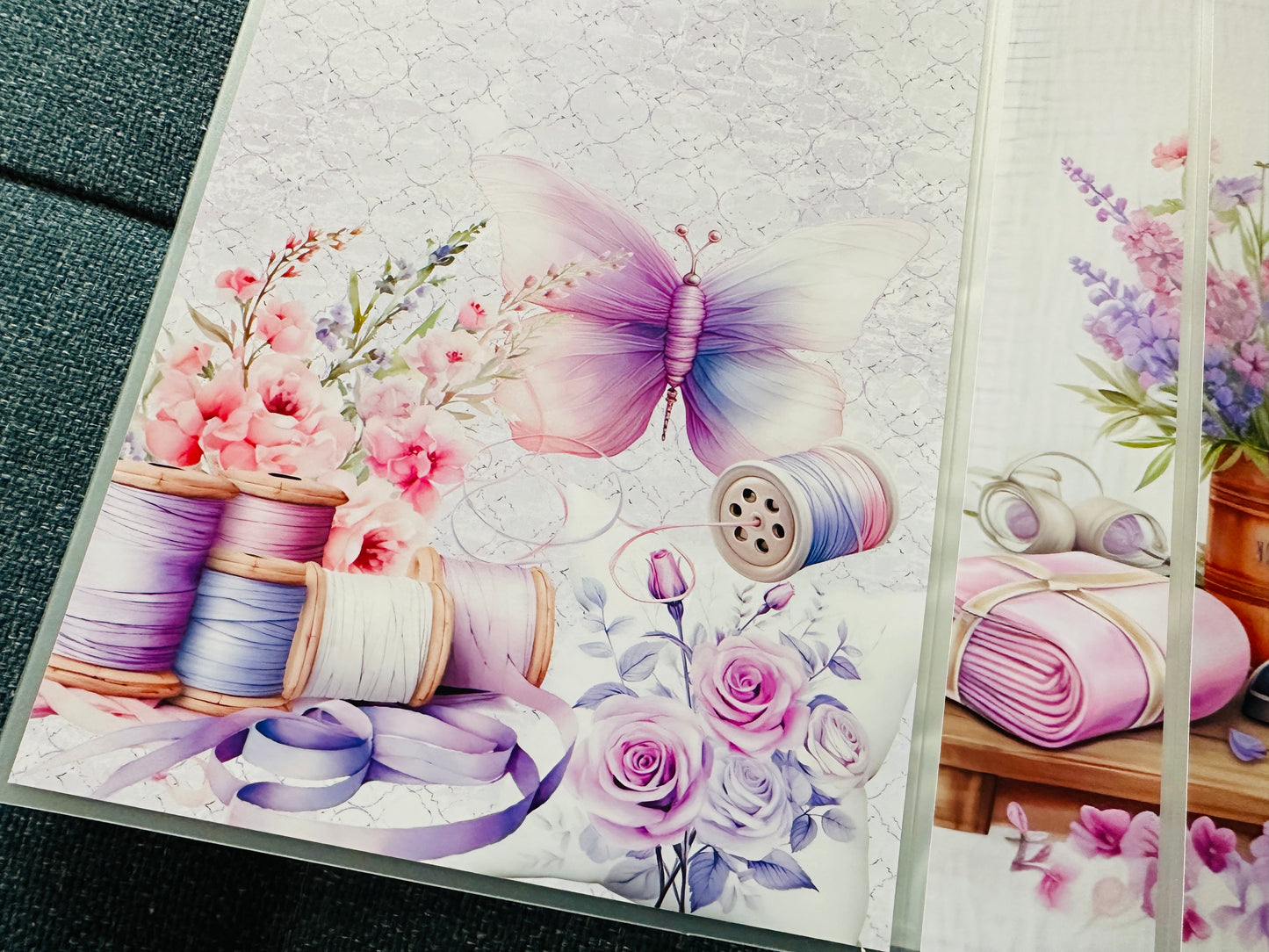 PURPLE SEWING sticker album