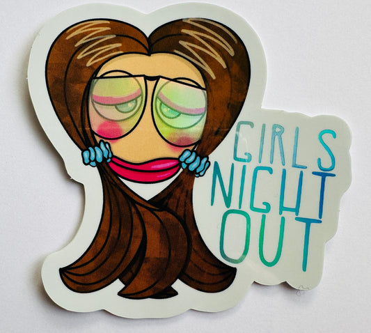 Holografisk klistermerke GIRLS NIGHT OUT