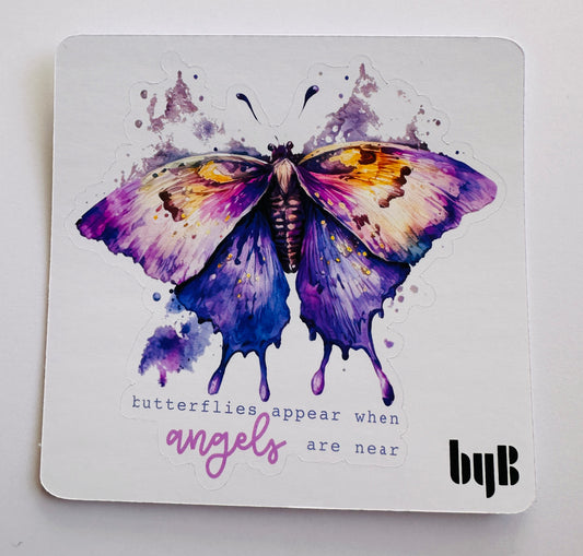 BUTTERFLEIS APPEAR... Die Cut Sticker