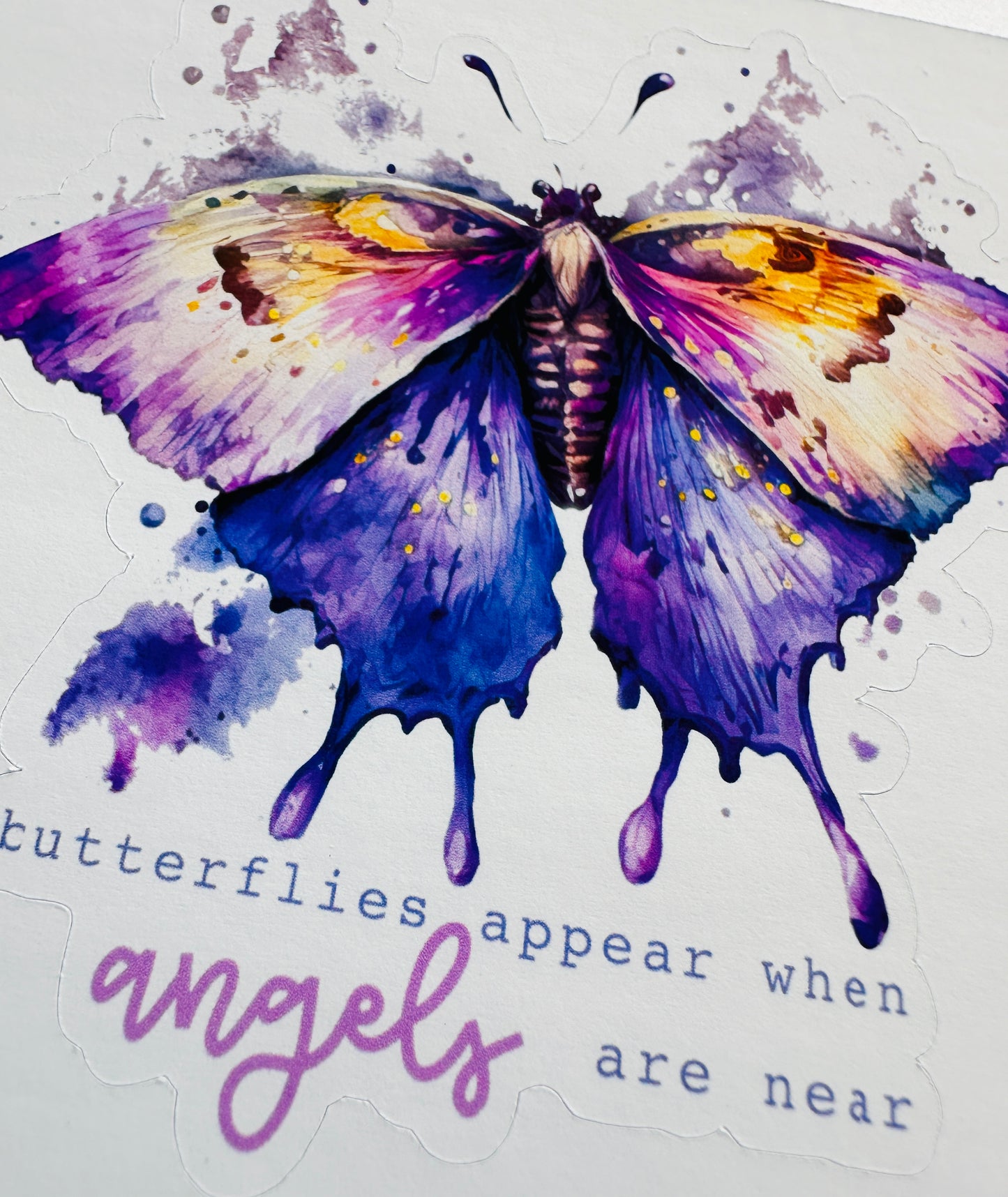 BUTTERFLEIS APPEAR... Die Cut Sticker