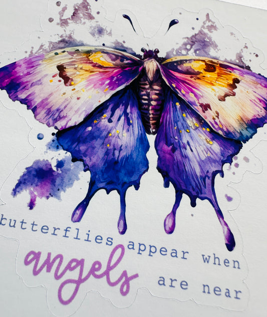 BUTTERFLEIS APPEAR... Die Cut Sticker